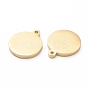 PVD Vacuum Plating 304 Stainless Steel Stamping Blank Tag Charms X-STAS-G215-10-G02-2