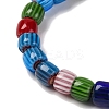 Handmade Lampwork Chevron Beads Strands X-LAMP-K041-01B-03-4