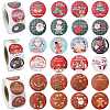 3 Rolls 3 Styles Christmas Round Dot Self Adhesive Paper Stickers Roll DIY-FS0010-32B-1