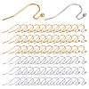 100Pcs 2 Style 316 Surgical & 304 Stainless Steel Earring Hooks STAS-UN0054-50-1