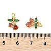 SHEGRACE Brass & Cubic Zirconia Charms XGRQ1R992-360G-3