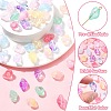 100Pcs 10 Colors Transparent Spray Paint Glass Beads GLAA-CJ0002-72-3