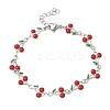304 Stainless Steel Enamel Link Bracelets for Women BJEW-K226-16P-4