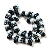 Handmade Lampwork Bumpy Beads Strands LAMP-U001-01D-1-1