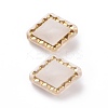 Plating Transparent Acrylic Beads OACR-P013-30E-2