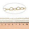 304 Stainless Steel Heart Link Chains CHS-C013-04G-01-2