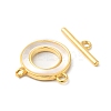 Brass Toggle Clasps KK-P234-78G-3