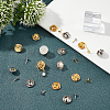 120Set 2 Colors Iron Lapel Pin Backs IFIN-SC0001-41-5
