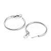 Non-Tarnish Ring 304 Stainless Steel Hoop Earrings for Women Men EJEW-B049-02B-P-2