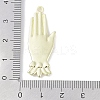 Rack Plating Alloy Enamel Pendants PALLOY-F018-25G-02-3