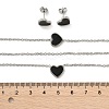 304 Stainless Steel Jewelry Sets SJEW-H129-22P-2