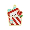 Valentine's Day Alloy Enamel Pendants ENAM-Z015-03G-02-1