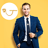 4Pcs 2 Colors Men's Brass Tie Tack Clutch with Chain KK-FH0007-42-5