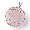 Natural Citrine & Rose Quartz Big Pendants G-G771-B05-3