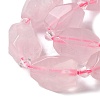 Natural Rose Quartz Beads Strands G-H095-A10-01-3