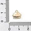 Brass Micro Pave Cubic Zirconia Charms KK-P337-03A-G-4