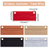 5Pcs 5 Colors Wool Felt Purse Organizer Insert FIND-WR0007-40B-2