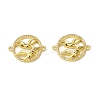 Brass Micro Pave Clear Cubic Zirconia Connector Charms KK-E068-VB294-2