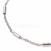 304 Stainless Steel Cable Chain Bracelets BJEW-JB05653-2