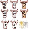 DIY Cattle Head Dangle Earring Making Kit DIY-OC0009-75-1