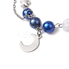 2Pcs Glass & Acrylic Beads Charm Bracelets BJEW-JB11411-4