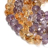 Natural Ametrine Beads Strands G-L634-E01-01-4