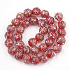 Handmade Gold Sand Lampwork Beads LAMP-T006-08G-2