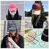 9Pcs Aluminium & 304 Stainless Steel & Synthetic Turquoise  Link Baseball Cap Chain HJEW-SW00143-6