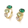 Brass Oval Hoop Earrings for Women EJEW-F346-04G-1