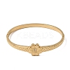 304 Stainless Steel Crystal Rhinestone Hinged Cuff Bangles for Women SA-CBA61B8-07G-4