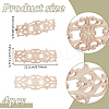 Wood Carved Onlay Applique Display Decoration WOOD-WH0124-119D-2