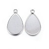 Tarnish Resistant 304 Stainless Steel Pendant Cabochon Settings LS-STAS-P210-09P-01-1
