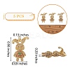 5Pcs Eco-Friendly Brass Micro Pave Cubic Zirconia Pendant ZIRC-SZ0001-96-2