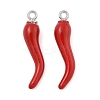 Rack Plating Alloy Enamel Pendants PALLOY-R451-07P-02-1