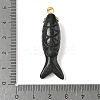 Natural & Synthetic Mixed Gemstone Carved Pendants G-P599-08G-4