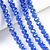 Electroplate Glass Beads Strands EGLA-A034-T10mm-A32-4