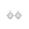 304 Stainless Steel Pendant Enamel Settings STAS-N097-125P-1