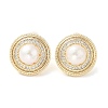 Natural Pearl Ear Studs EJEW-P285-04G-1