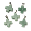 Natural Green Aventurine Pendants G-Z067-06P-05-2