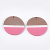 Resin & Walnut Wood Pendants X-RESI-S358-72C-2