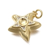 Brass Micro Pave Cubic Zirconia Pendants KK-D431-021B-01G-2