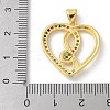 Brass Micro Pave Cubic Zirconia Pendants KK-P292-19G-01-3