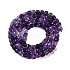Natural Purple Fluorite Beads Strands G-P553-E02-03-3