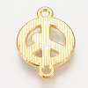Alloy Rhinestone Links connectors ALRI-S170-33G-2