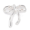 Brass Micro Pave Clear Cubic Zirconia Pendants KK-G491-24S-01-1