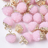 Druzy Resin Pendants X1-RESI-S383-013E-1