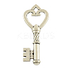 Tibetan Style Alloy Key Pendants TIBEP-3277-AS-RS-1