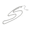 Rack Plating Brass Cable Chain Necklaces for Women NJEW-K382-11P-1