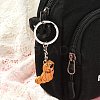 5Pcs 5 Styles Cute Cartoon PVC Plastic Dog Pendant Keychain KEYC-YW0001-18-5