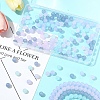 4 Strands 4 Colors Imitation Jade Glass Round Beads Strands GLAA-FS0002-07-7